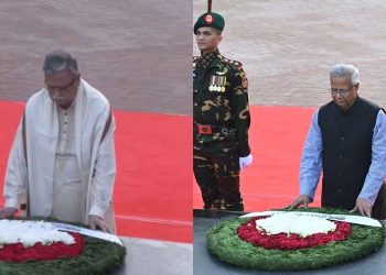 শহীদ বুদ্ধিজীবীদের প্রতি রাষ্ট্রপতি ও প্রধান উপদেষ্টার শ্রদ্ধা